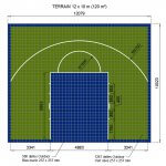 Demi-terrain de Basketball 10 x 12 M | Couleur(s) au choix