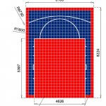 Terrain de Basketball 8m x 6m | Couleur(s) au choix | Livraison et installation comprise