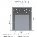 Terrain de basketball 6m x 5m | Couleur(s) au choix | Livraison et installation comprise