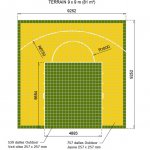 Demi-terrain de Basketball 9 x 9 M | Couleur(s) au choix