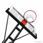 Panier de basketball professionnel réglable sur pied – Mega60