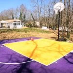 Demi-terrain de Basketball 8 x 7 M | Couleur(s) au choix
