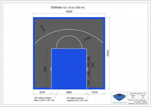 Plan Dalles Terrains Basket Pourtour-10 x 10