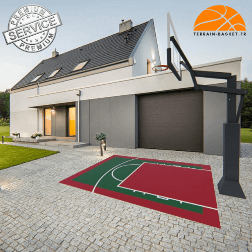 Terrain de Basketball 4m x 3m | Couleur(s) au choix | Livraison et installation comprise