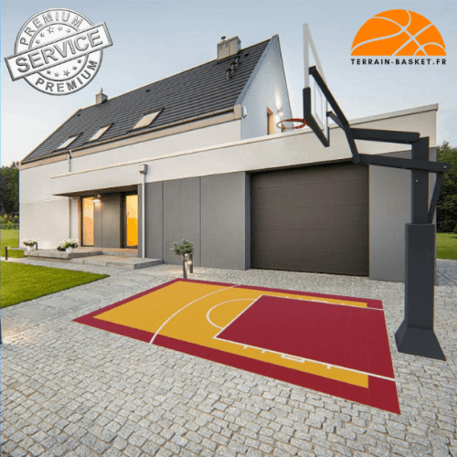 Terrain de basketball 3m x 5m | Couleur(s) au choix | Livraison et installation comprise