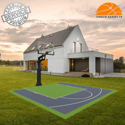 Terrain de basketball 6m x 6m | Couleur(s) au choix | Livraison et installation comprise