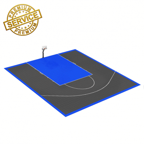 Terrain de basket intérieur 10m x 10m | Panier | Livraison et installation comprise