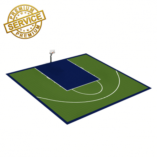 Terrain de basket intérieur 10m x 12m | Panier | Livraison et installation comprise