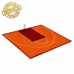 Terrain de basket intérieur 10m x 14m | Panier | Livraison et installation comprise