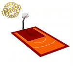 Terrain de basket intérieur 3m x 5m | Panier | Livraison et installation comprise