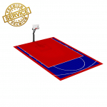 Terrain de Basketball intérieur 8 x 6 M | Couleur(s) au choix | Livraison et installation comprise