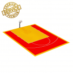 Terrain de basket intérieur 9m x 8m | Panier | Livraison et installation comprise
