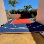 Demi-terrain de Basketball 6 x 7 M | Couleur(s) au choix