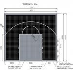 Terrain de basket 10m x 11m | Panier | Bordures de finition | Livraison et installation comprise