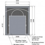 Terrain de basket 6m x 5m | Panier | Bordures de finition | Livraison et installation comprise