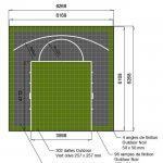 Terrain de basket 6m x 6m | Panier | Bordures de finition | Livraison et installation comprise