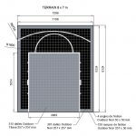 Terrain de basket 8m x 7m | Panier | Bordures de finition | Livraison et installation comprise