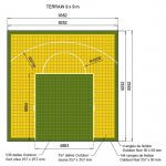 Terrain de basket 9m x 9m | Panier | Bordures de finition | Livraison et installation comprise