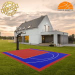 Terrain de basket 8m x 6m | Panier | Bordures de finition | Livraison et installation comprise