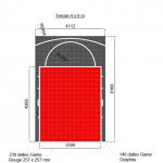 Terrain de Basketball intérieur 4 x 6 M | Couleur(s) au choix | Livraison et installation comprise