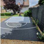 Terrain de basket 4m x 6m | Panier | Bordures de finition | Livraison et installation comprise