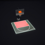 Dalle clipsable pour terrain de basket extérieur FIBA – Couleur au choix – 4m x 4m (16m²)
