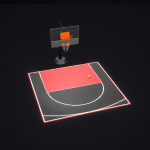 Dalle clipsable pour terrain de basket extérieur FIBA – Couleur au choix – 5m x 5m (25m²)