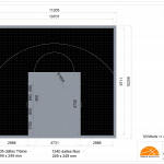 Terrain de Basketball intérieur 10 x 11 M | Couleur(s) au choix
