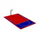 Terrain de Basketball intérieur 8 x 6 M | Couleur(s) au choix