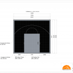 Terrain de basket intérieur 10m x 11m | Panier | Livraison et installation comprise
