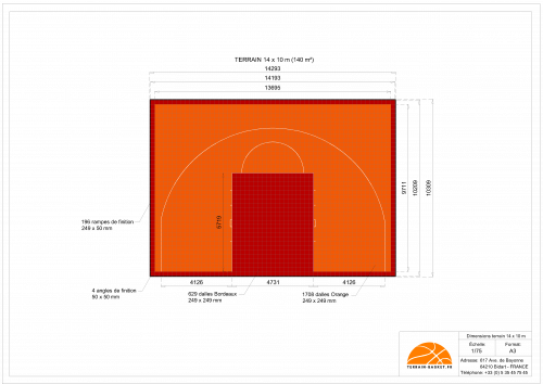 Plan Dalles Terrains Basket INTERIEUR avec rampes-14 x 10