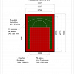 Terrain de basket intérieur 4m x 3m | Panier | Livraison et installation comprise