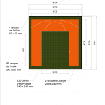 Terrain de basket intérieur 5m x 5m | Panier | Livraison et installation comprise