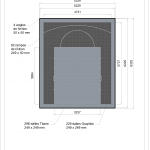 Terrain de basket intérieur 6m x 5m | Panier | Livraison et installation comprise