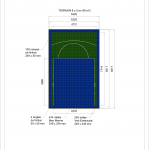 Terrain de basket intérieur 8m x 5m | Panier | Livraison et installation comprise