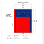 Terrain de basket intérieur 8m x 6m | Panier | Livraison et installation comprise