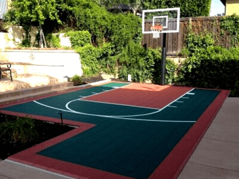 Aménager son jardin avec un terrain de basket