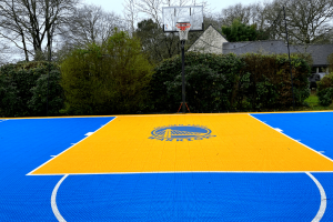 Revêtement de sol pour terrain de basket