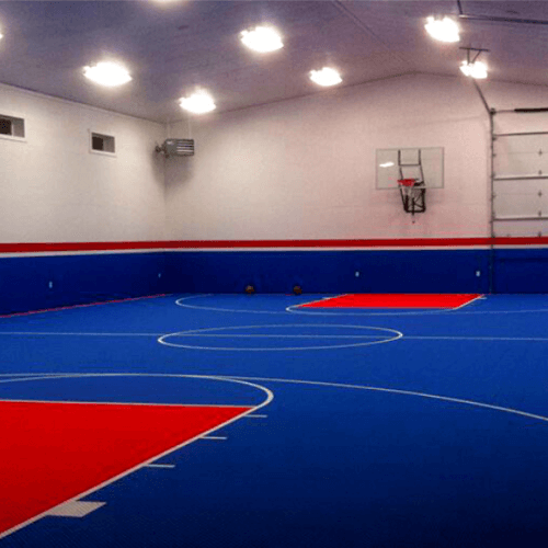 Installer un terrain de basket dans un lycée