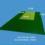 Terrain de basket en destockage | 4m x 4m | vert clair et vert emeraude