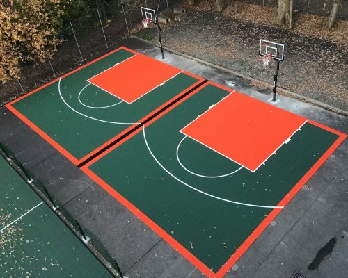 Deux terrains de basket installés au sein d’un établissement scolaire (suite et fin)