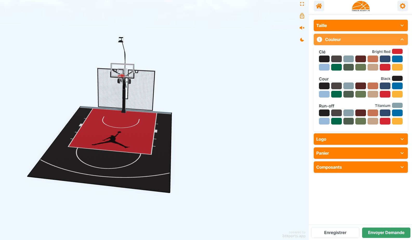 Concevez votre terrain de basket avec notre simulateur 3D !