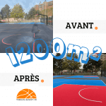 4 Terrains de basket 3×3 installés à Clichy, Hauts de seine !