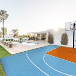 Terrain de basket en dalle clipsable – Collection Sunset Dream