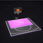 Dalle clipsable pour terrain de basket extérieur FIBA – Couleur au choix – 6m x 6m (36m²)