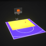 Dalle clipsable pour terrain de basket extérieur FIBA – Couleur au choix – 7m x 6m (42m²)