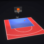 Dalle clipsable pour terrain de basket extérieur FIBA – Couleur au choix – 8m x 7m (56m²)