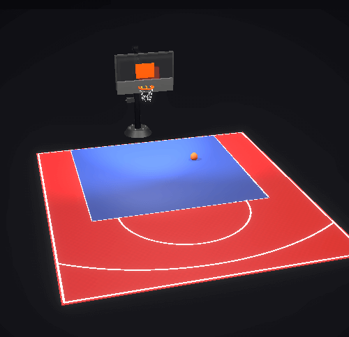 Dalle clipsable pour terrain de basket extérieur FIBA – Couleur au choix – 8m x 7m (56m²)