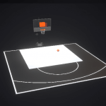Dalle clipsable pour terrain de basket extérieur FIBA – Couleur au choix – 8m x 8m (64m²)